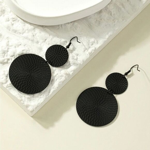 Round Drop Earrings - Picture 5 of 12